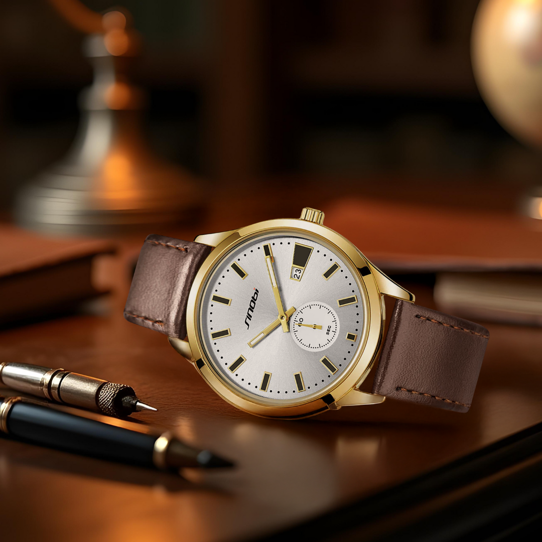Luxuriöse Minimalistische Herren Quarzuhr
