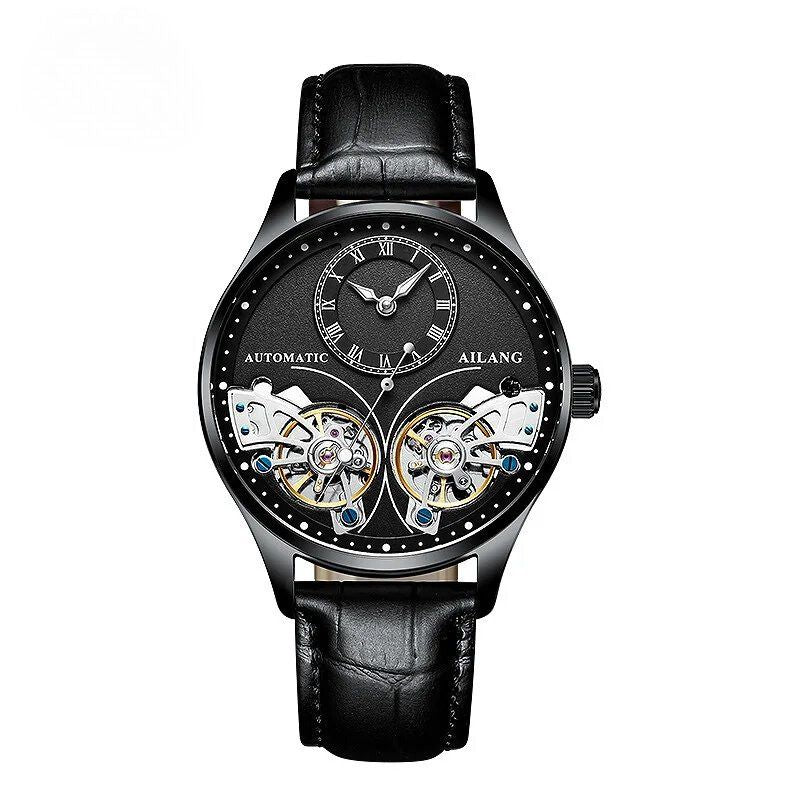 Doppeltourbillon Leuchtende Mechanische Uhr