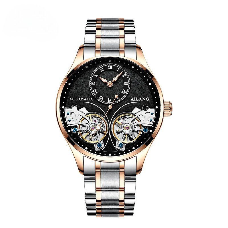 Doppeltourbillon Leuchtende Mechanische Uhr