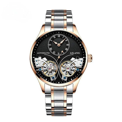 Doppeltourbillon Leuchtende Mechanische Uhr