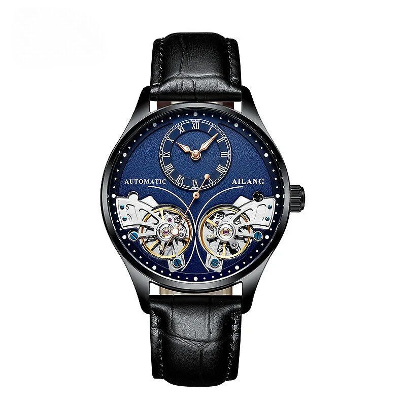 Doppeltourbillon Leuchtende Mechanische Uhr
