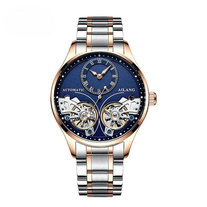 Doppeltourbillon Leuchtende Mechanische Uhr