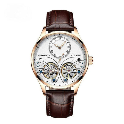 Doppeltourbillon Leuchtende Mechanische Uhr