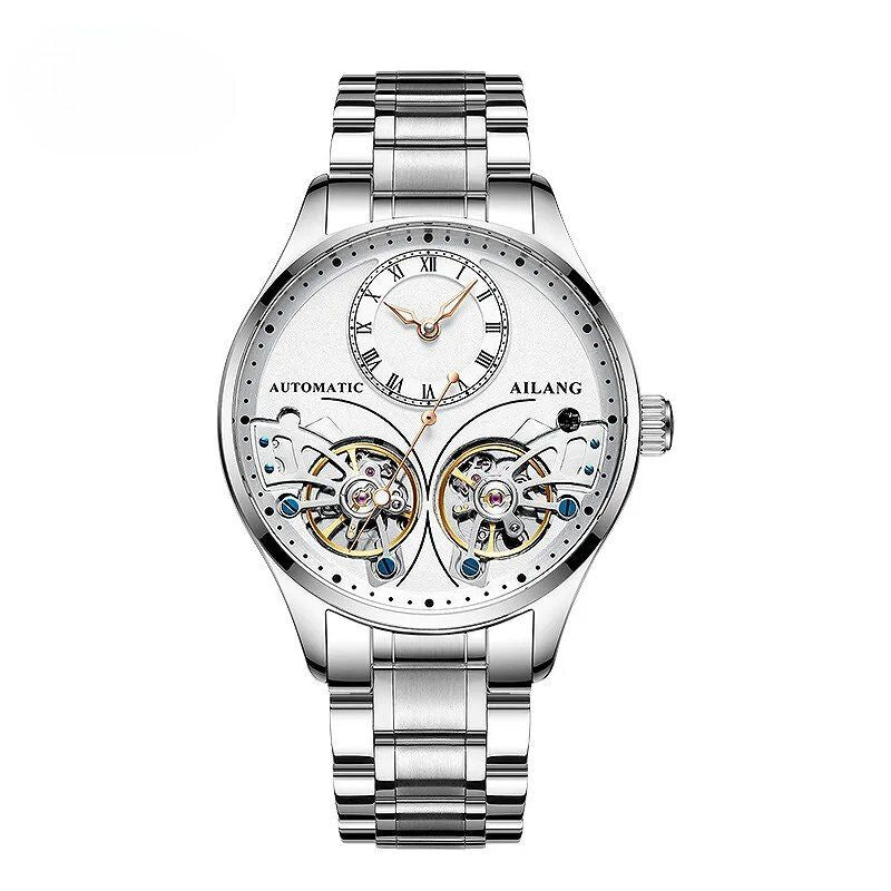 Doppeltourbillon Leuchtende Mechanische Uhr