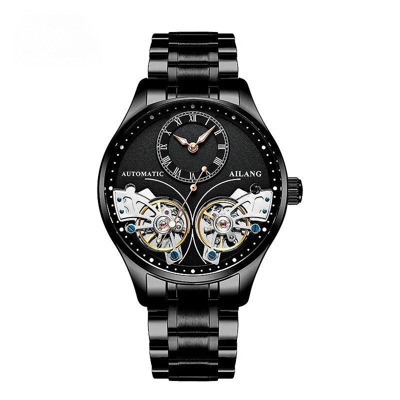 Doppeltourbillon Leuchtende Mechanische Uhr