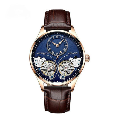 Doppeltourbillon Leuchtende Mechanische Uhr
