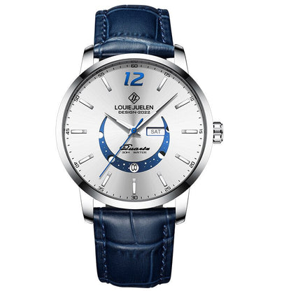 Elegante leuchtende Mondphasen-Uhr