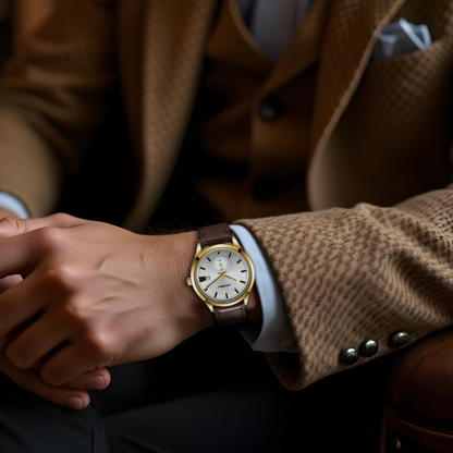 Luxuriöse Minimalistische Herren Quarzuhr