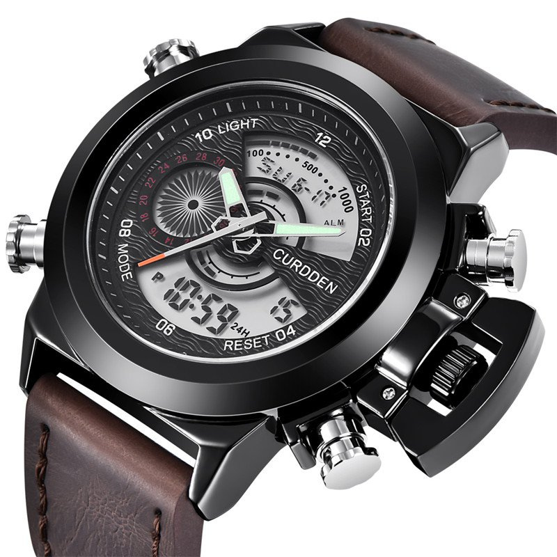 Duale Zeitmode Chronograph Uhr