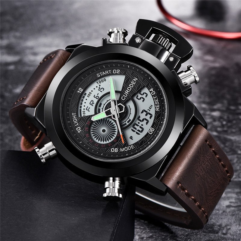 Duale Zeitmode Chronograph Uhr