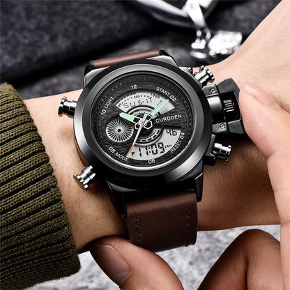 Duale Zeitmode Chronograph Uhr