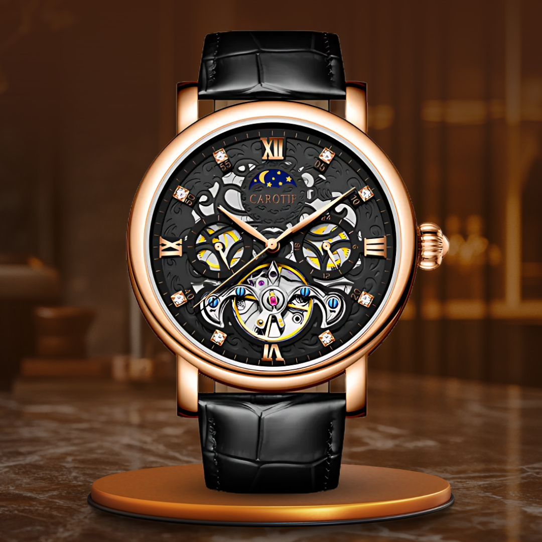 Business Lederband Mechanische Automatik Uhr
