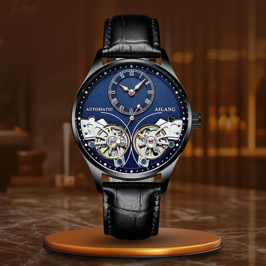 Doppeltourbillon Leuchtende Mechanische Uhr