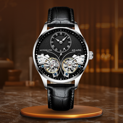 Doppeltourbillon Leuchtende Mechanische Uhr