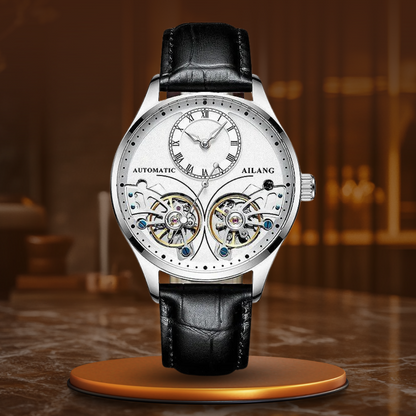Doppeltourbillon Leuchtende Mechanische Uhr
