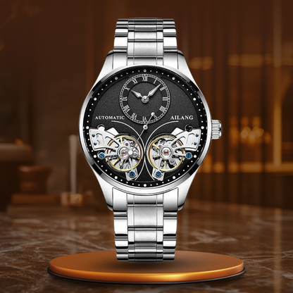 Doppeltourbillon Leuchtende Mechanische Uhr