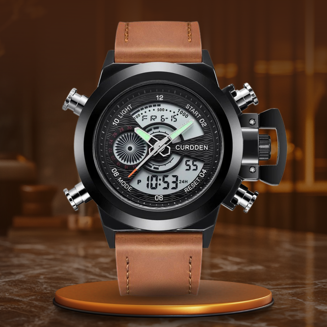 Duale Zeitmode Chronograph Uhr