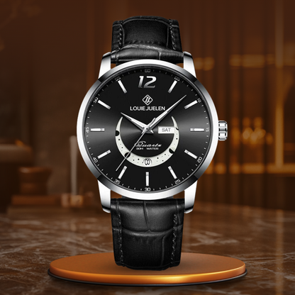 Elegante leuchtende Mondphasen-Uhr
