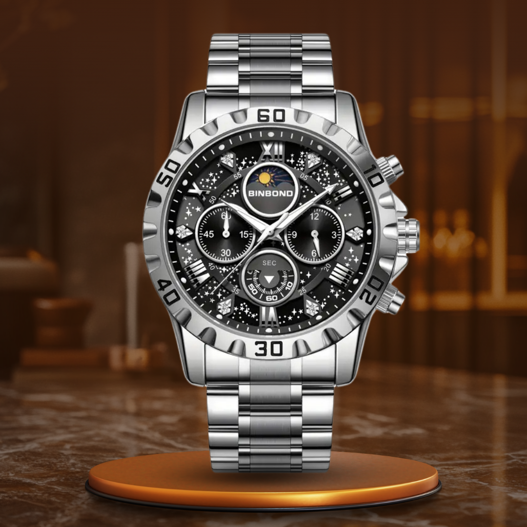 Luxus Chronographenuhr mit Metallarmband