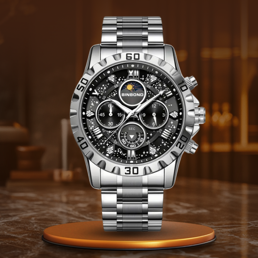 Luxus Chronographenuhr mit Metallarmband