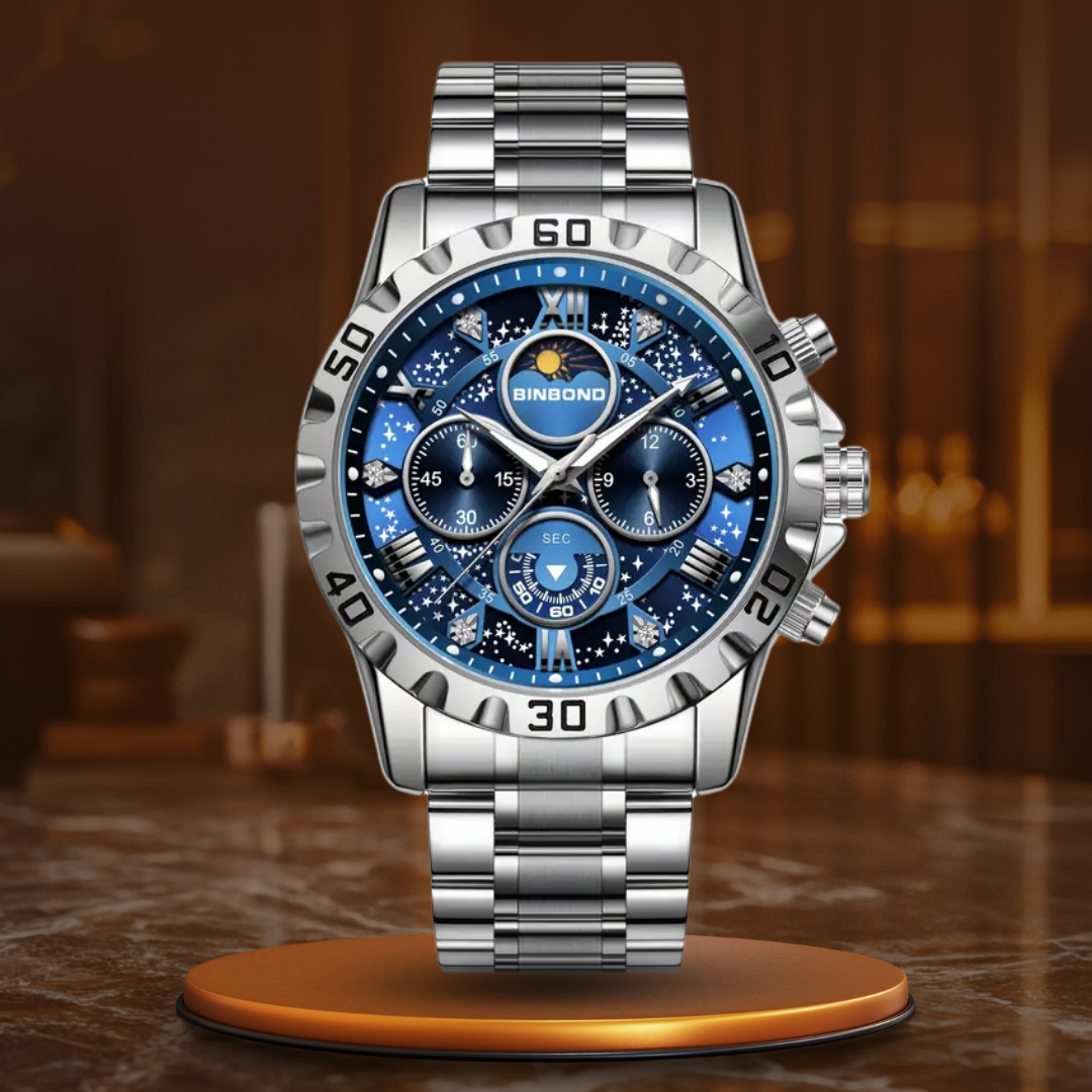 Luxus Chronographenuhr mit Metallarmband