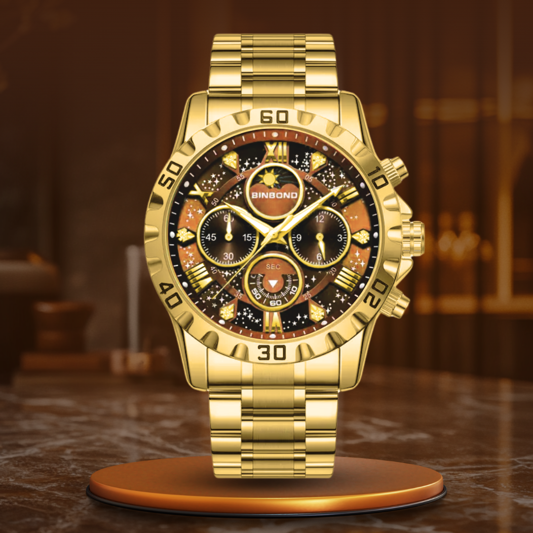 Luxus Chronographenuhr mit Metallarmband