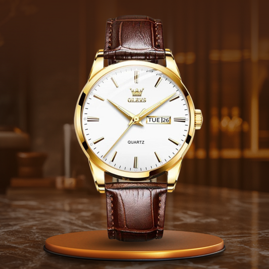 Luxuriöse Business Lederuhr