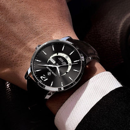 Elegante leuchtende Mondphasen-Uhr