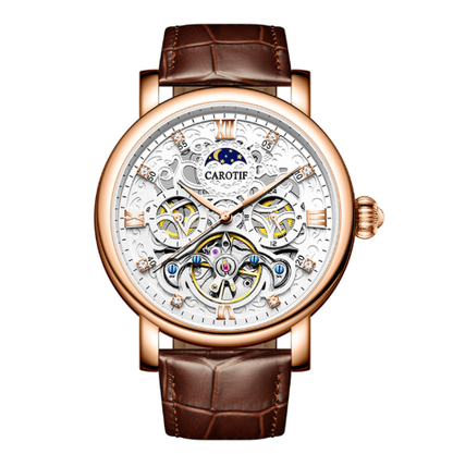 Business Lederband Mechanische Automatik Uhr